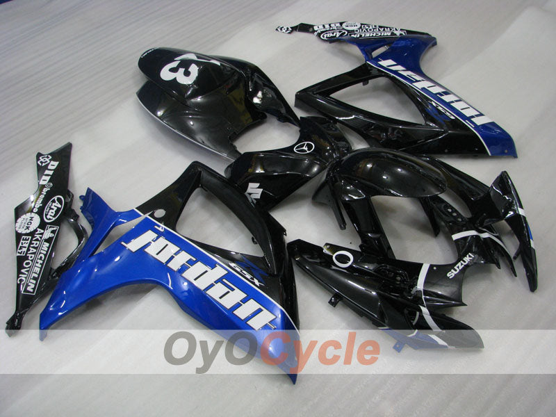 Carenado de inyección para GSX R750 06-07 - Azul, Negro - Jordan #OYO87901304 Imagen principal del producto