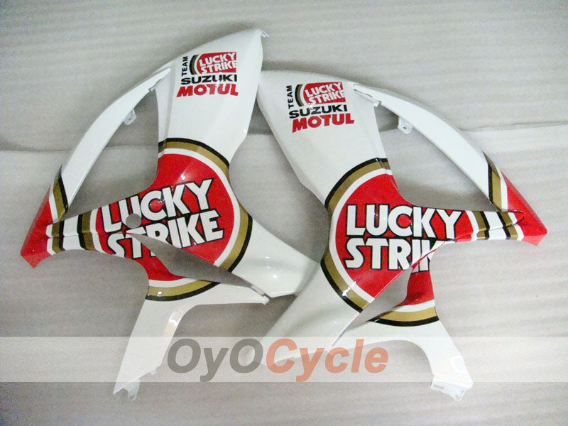 Kit de carenado de inyección para GSX R750 06-07 - Rojo, Blanco - Lucky Strike #OYO87901307