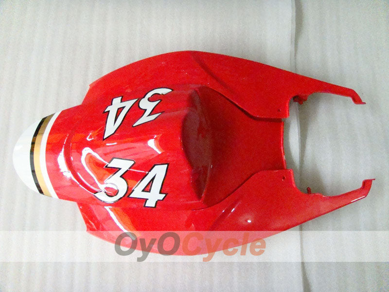 Kit de carenado de inyección para GSX R750 06-07 - Rojo, Blanco - Lucky Strike #OYO87901307
