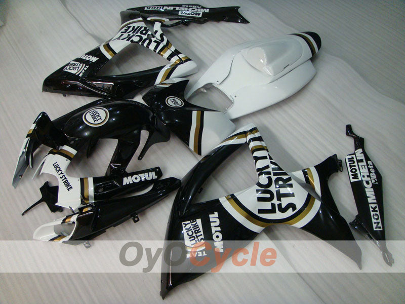 Kit de carenado por inyección para GSX R600 06-07 - Blanco, Negro - Lucky Strike, MICHELIN, MOTUL #OYO87901515 Imagen principal del producto