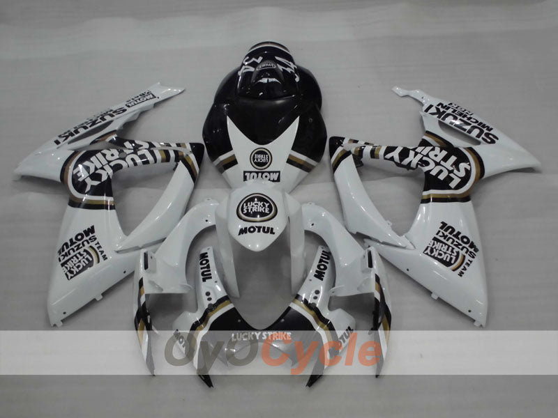 Carenado de inyección para GSX R750 06-07 - Blanco, Negro - Lucky Strike #OYO87901309