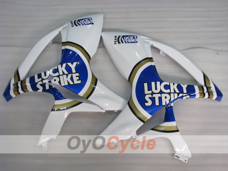 Carenado de inyección para GSX R600 06-07 - Azul, Blanco - Lucky Strike, MICHELIN, MOTUL #OYO87901519