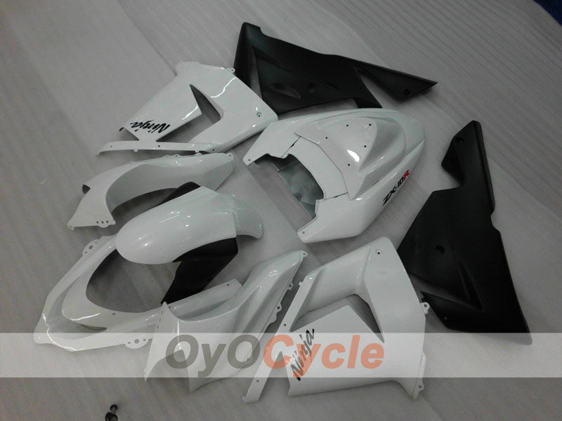 Kit de carenado por inyección para NINJA ZX-10R 04-05 - Blanco, Negro - Estilo de fábrica #OYO87901522