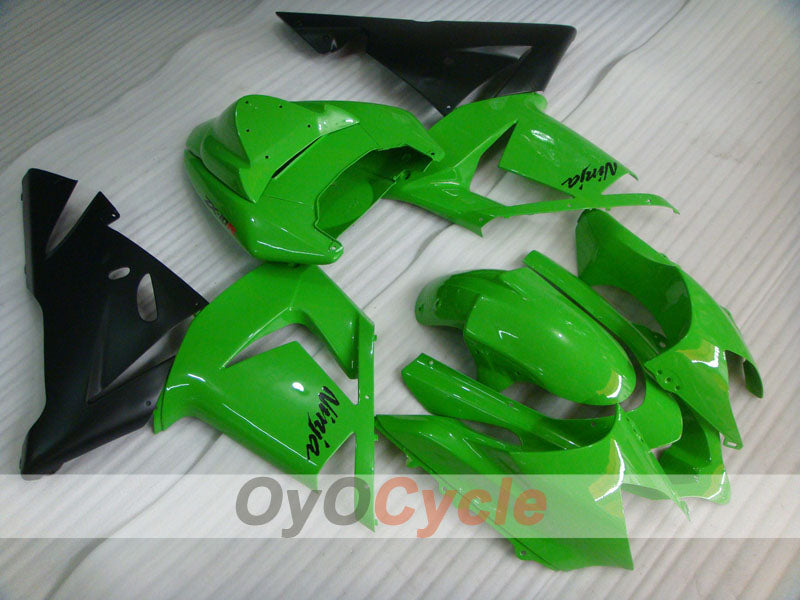 Kit de carenado por inyección para NINJA ZX-10R 04-05 - Verde, Negro - Estilo de fábrica #OYO87901528
