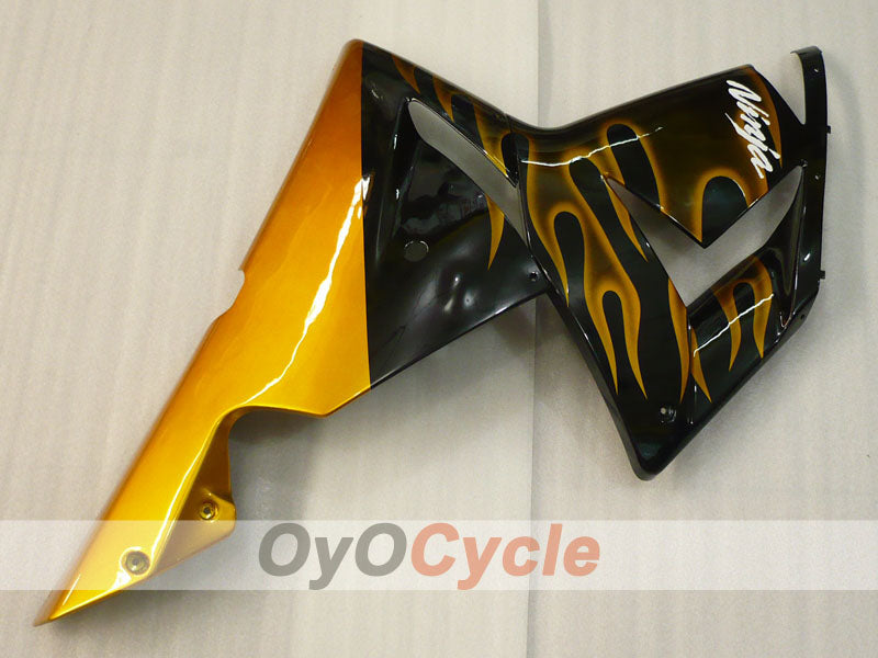 Kit de carenado por inyección para NINJA ZX-10R 04-05 - Negro, Marrón - Llama #OYO87901538