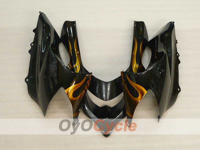 Kit de carenado por inyección para NINJA ZX-10R 04-05 - Negro, Marrón - Llama #OYO87901538