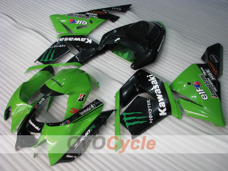 Kit de carenado por inyección para NINJA ZX-10R 04-05 - Verde, Negro - Monster #OYO87901545 Imagen secundaria del producto