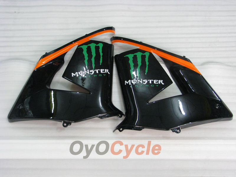 Kit de carenado por inyección para NINJA ZX-10R 04-05 - Naranja, Negro - Monster #OYO87901546