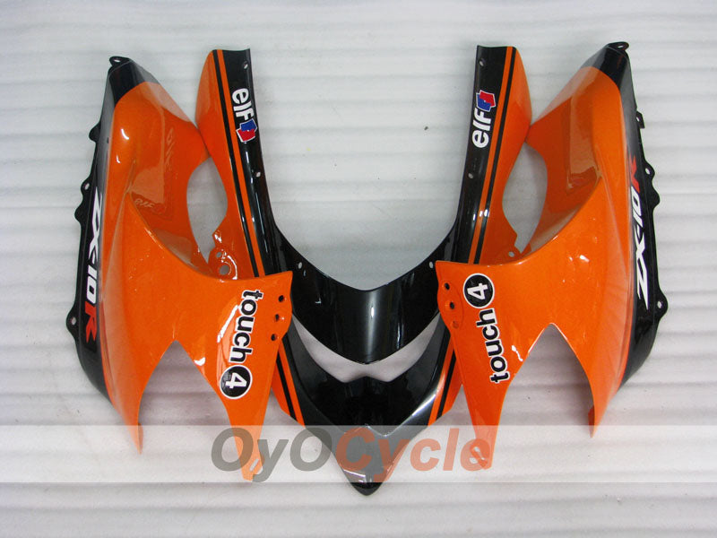 Kit de carenado por inyección para NINJA ZX-10R 04-05 - Naranja, Negro - Monster #OYO87901546