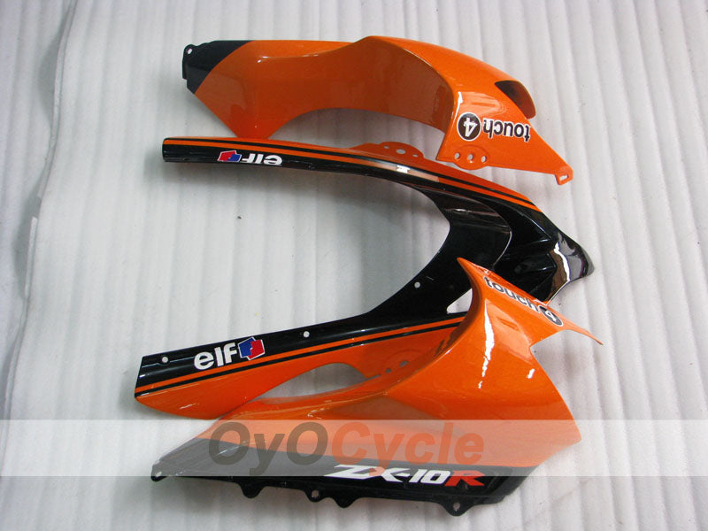 Kit de carenado por inyección para NINJA ZX-10R 04-05 - Naranja, Negro - Monster #OYO87901546