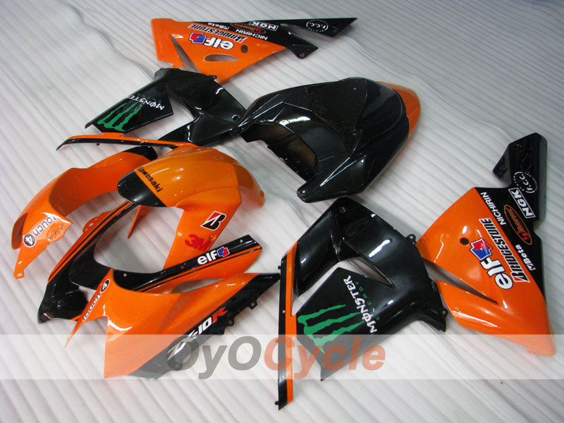 Kit de carenado por inyección para NINJA ZX-10R 04-05 - Naranja, Negro - Monster #OYO87901546 Imagen secundaria del producto