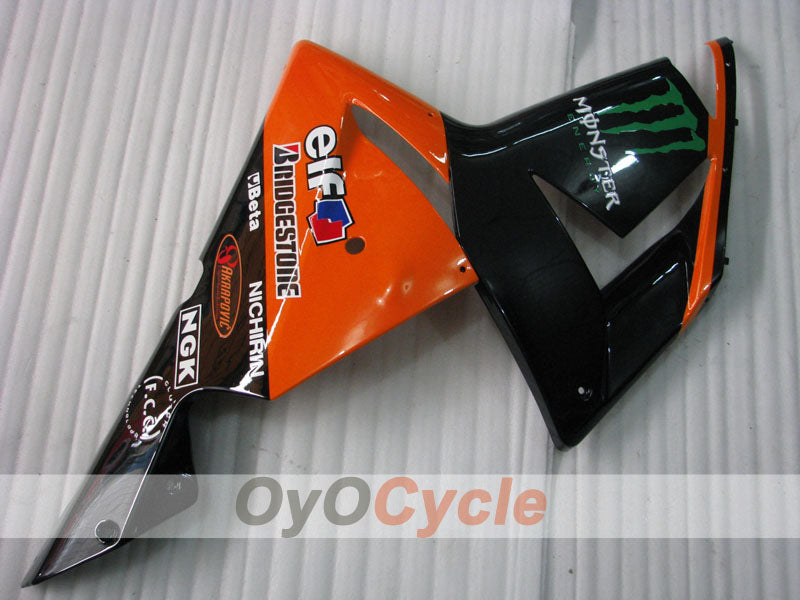 Kit de carenado por inyección para NINJA ZX-10R 04-05 - Naranja, Negro - Monster #OYO87901546