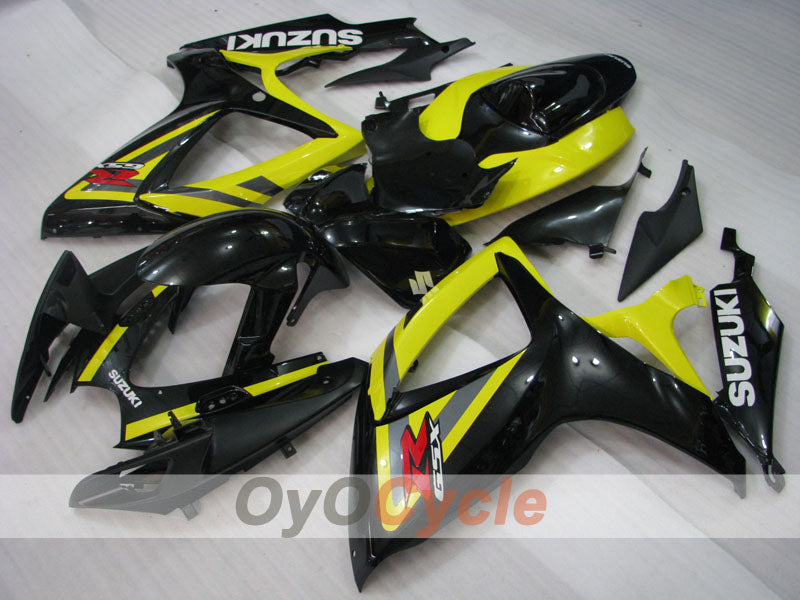 Kit de carenado por inyección para GSX R600 06-07 - Amarillo, Negro - Estilo de fábrica #OYO87901556 Imagen secundaria del producto