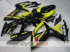 Kit de carenado por inyección para GSX R600 06-07 - Amarillo, Negro - Estilo de fábrica #OYO87901556