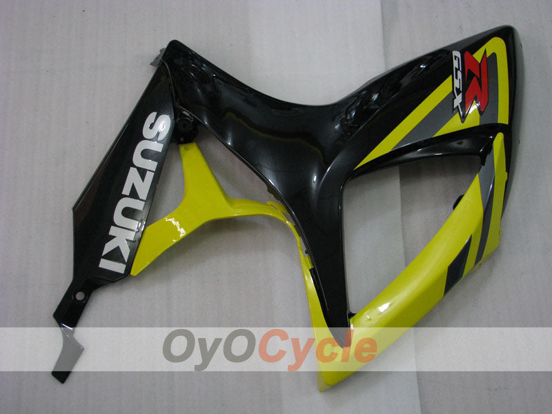Kit de carenado por inyección para GSX R600 06-07 - Amarillo, Negro - Estilo de fábrica #OYO87901556