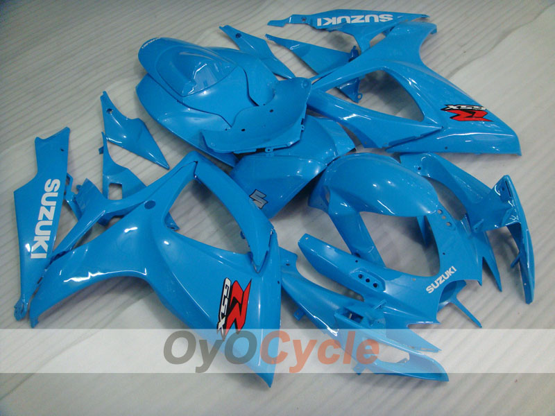 Kit de carenado por inyección para GSX R600 06-07 - Azul - Estilo de fábrica #OYO87901563
