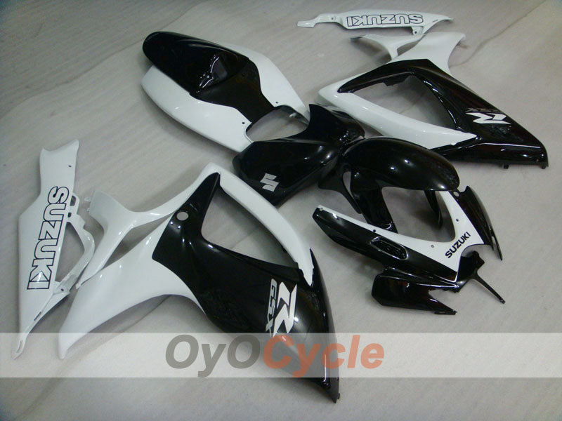 Kit de carenado por inyección para GSX R600 06-07 - Blanco, Negro - Estilo de fábrica #OYO87901570 Imagen principal del producto
