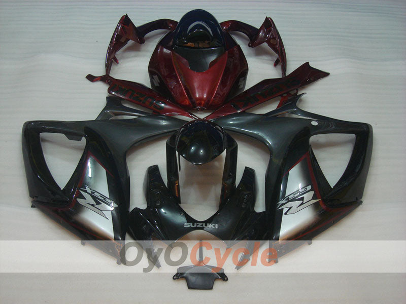 Carenado de inyección para GSX R750 06-07 - Rojo, Negro - Estilo de fábrica #OYO87901340