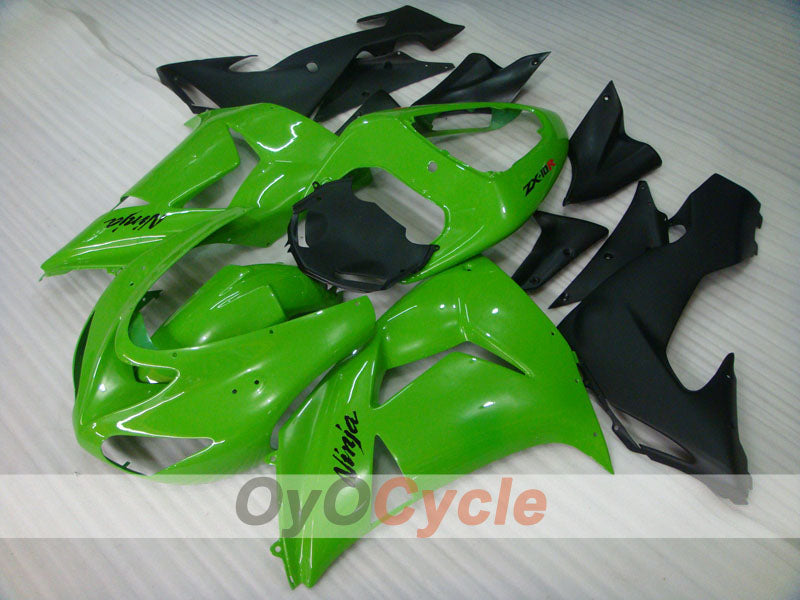 Kit de carenado por inyección para NINJA ZX-10R 06-07 - Verde, Negro - Estilo de fábrica #OYO87901584