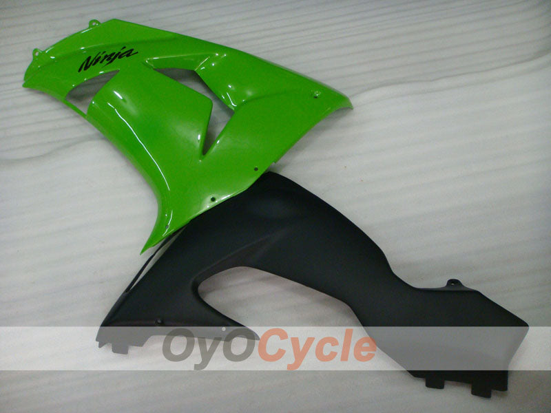 Kit de carenado por inyección para NINJA ZX-10R 06-07 - Verde, Negro - Estilo de fábrica #OYO87901584