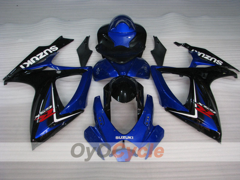 Carenado de inyección para GSX R750 06-07 - Azul, Negro - Estilo de fábrica #OYO87901347