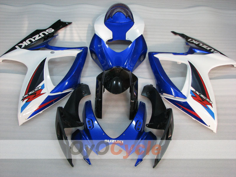 Kit de carenado de inyección para GSX R600 06-07 - Azul, Negro - Estilo de fábrica #OYO87901587