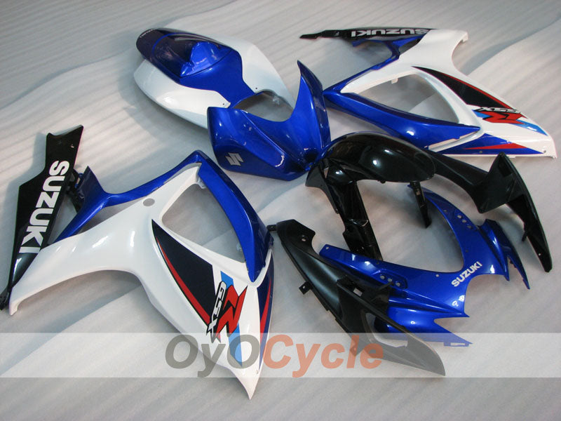 Kit de carenado de inyección para GSX R600 06-07 - Azul, Negro - Estilo de fábrica #OYO87901587