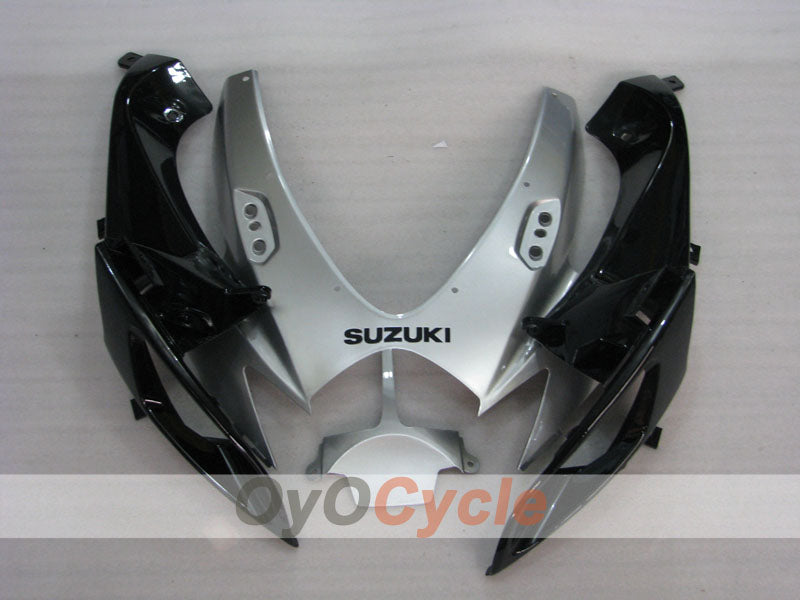 Kit de carenado por inyección para GSX R600 06-07 - Negro, Plateado - Estilo de fábrica #OYO87901588