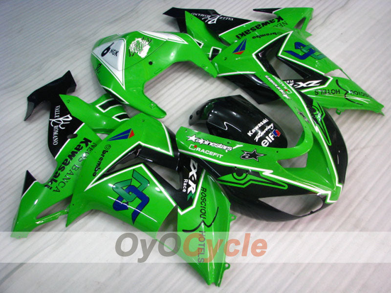 Kit de carenado por inyección para NINJA ZX-10R 06-07 - Verde, negro - Estilo de fábrica #OYO87901589 Imagen principal del producto