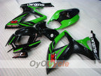 Kit de carenado de inyección para GSX R600 06-07 - Verde, Negro - Estilo de fábrica #OYO87901590
