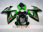Kit de carenado de inyección para GSX R600 06-07 - Verde, Negro - Estilo de fábrica #OYO87901590