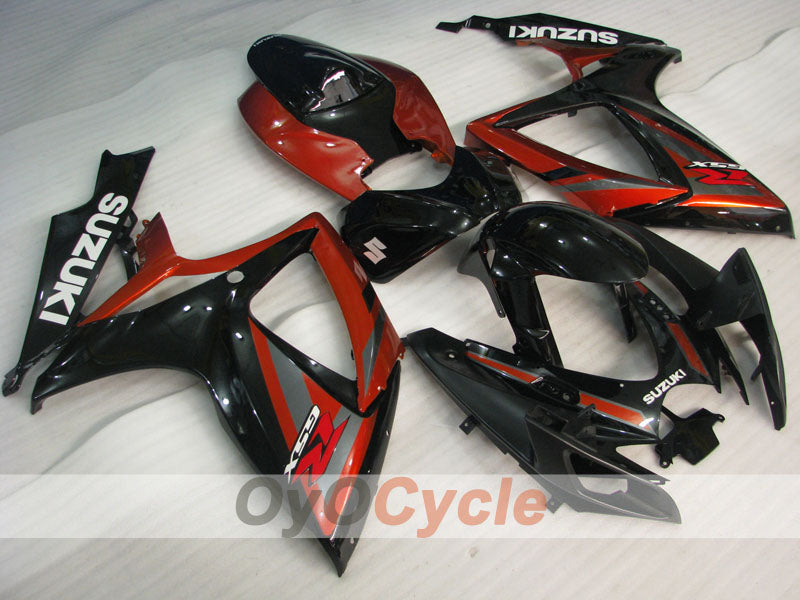 Carenado de inyección para GSX R600 06-07 - Rojo, Negro - Estilo de fábrica #OYO87901592 Imagen principal del producto