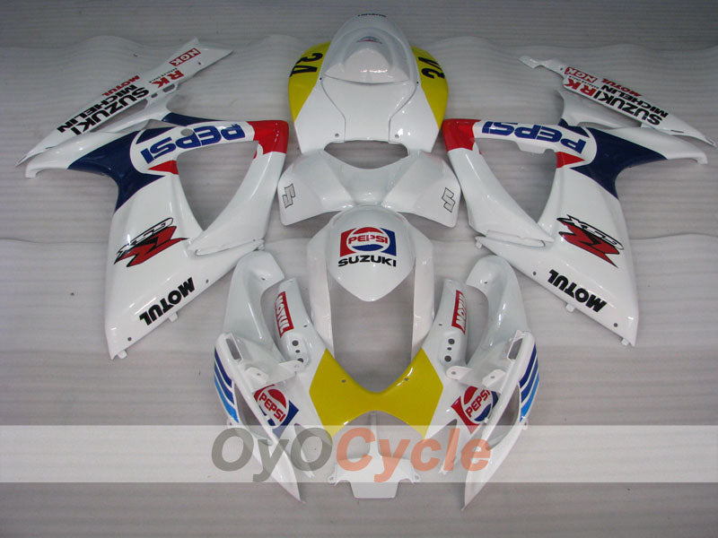 Carenado inyectado para GSX R600 06-07 - Amarillo, Blanco - MICHELIN, MOTUL, PEPSI #OYO87901596 Imagen secundaria del producto