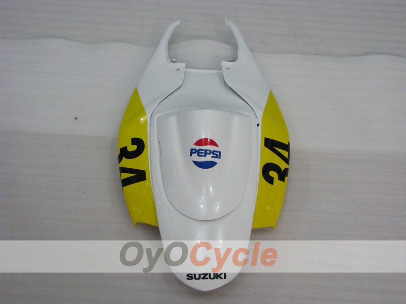 Carenado inyectado para GSX R600 06-07 - Amarillo, Blanco - MICHELIN, MOTUL, PEPSI #OYO87901596