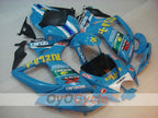 Kit de carenado por inyección para GSX R600 06-07 - Azul, Negro - DUNLOP, Rizla+ #OYO87901601