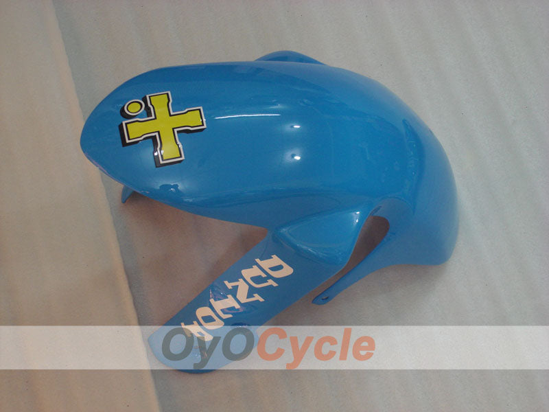 Kit de carenado por inyección para GSX R600 06-07 - Azul, Negro - DUNLOP, Rizla+ #OYO87901601