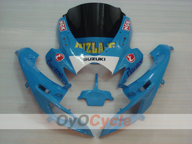 Kit de carenado por inyección para GSX R600 06-07 - Azul, Negro - DUNLOP, Rizla+ #OYO87901601