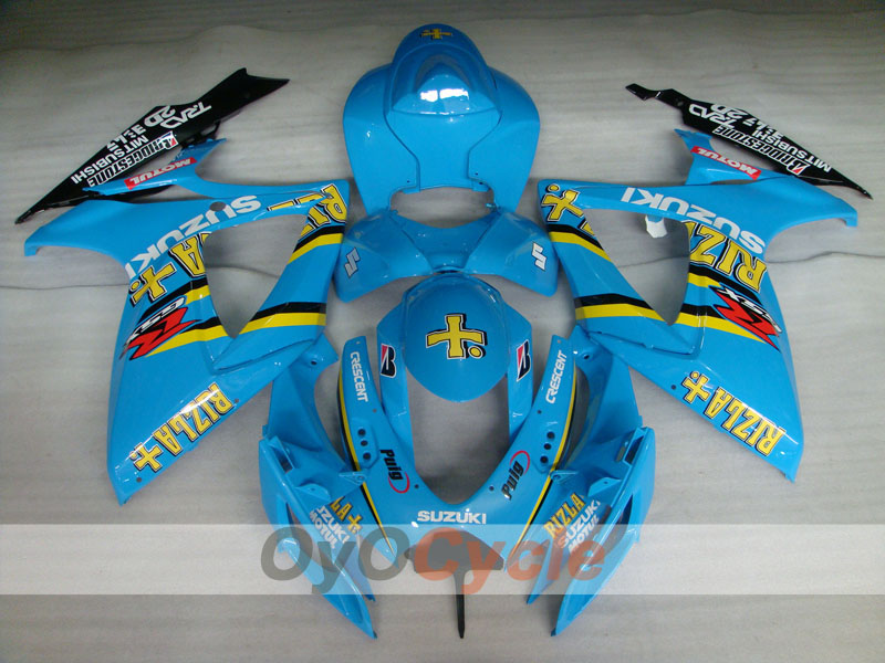 Kit de carenado por inyección para GSX R600 06-07 - Azul, Negro - MOTUL, Rizla+ #OYO87901602 Imagen secundaria del producto