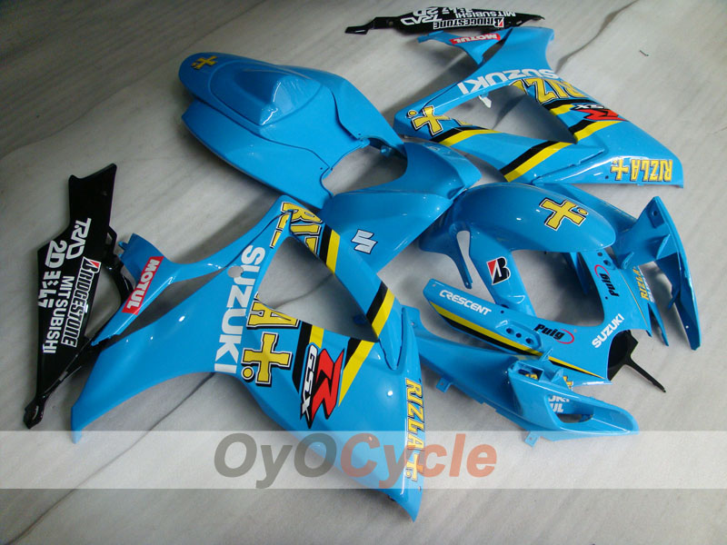 Kit de carenado por inyección para GSX R600 06-07 - Azul, Negro - MOTUL, Rizla+ #OYO87901602 Imagen principal del producto