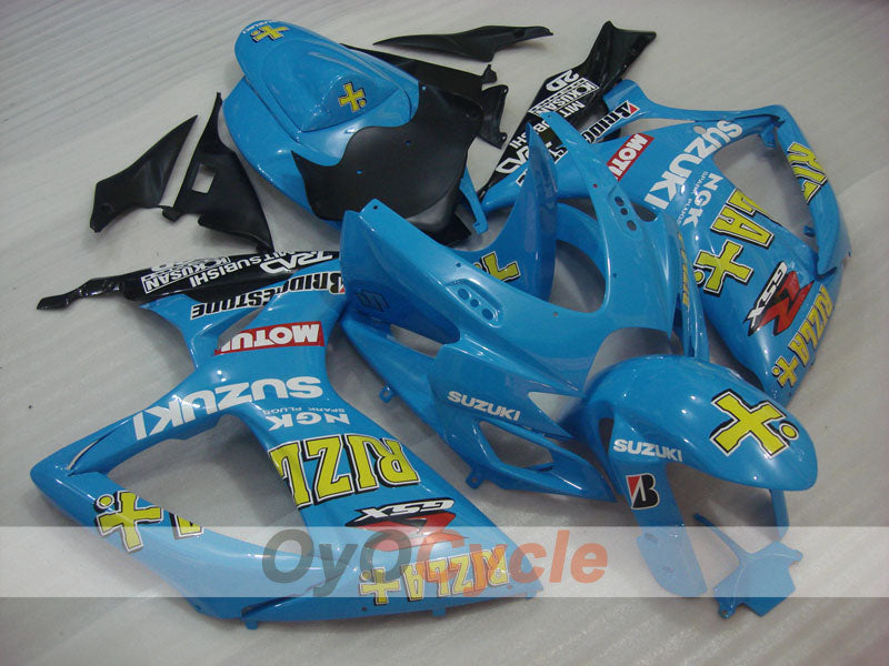 Kit de carenado por inyección para GSX R600 06-07 - Azul, Negro - MOTUL, Rizla+ #OYO87901603 Imagen principal del producto