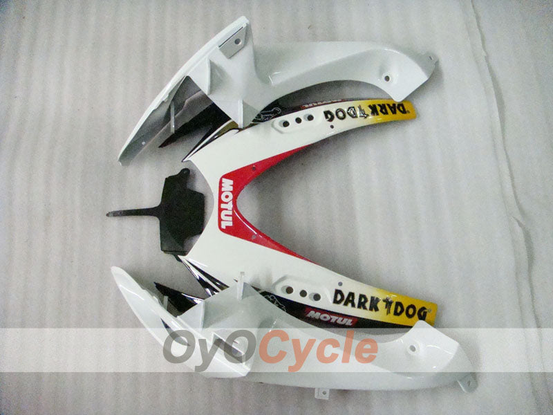 Kit de carenado por inyección para GSX R600 06-07 - Blanco, Negro - MOTUL, VIRU #OYO87901605
