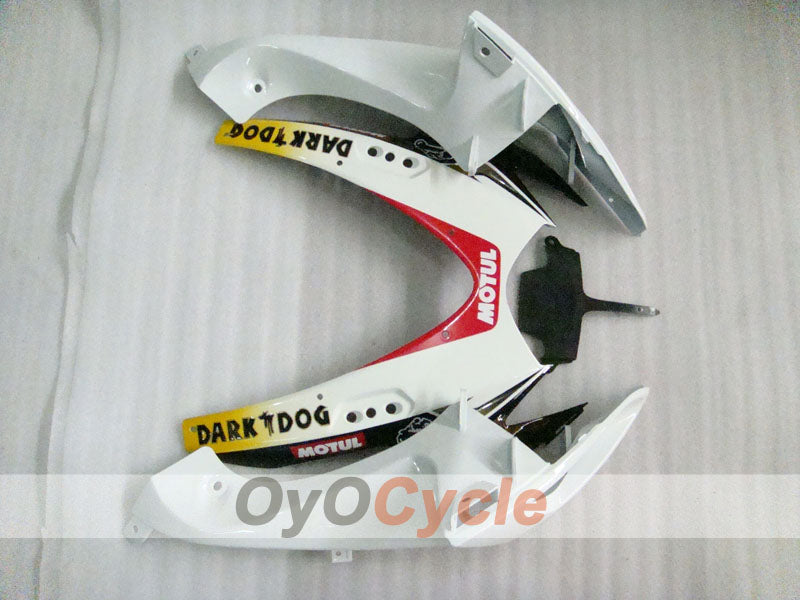 Kit de carenado por inyección para GSX R600 06-07 - Blanco, Negro - MOTUL, VIRU #OYO87901605