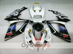 Kit de carenado por inyección para GSX R600 06-07 - Blanco, Negro - MOTUL, VIRU #OYO87901605