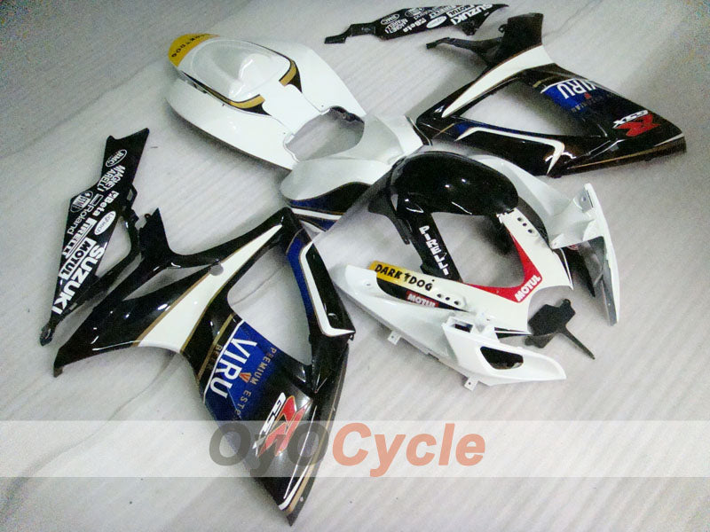 Kit de carenado por inyección para GSX R600 06-07 - Blanco, Negro - MOTUL, VIRU #OYO87901605 Imagen principal del producto