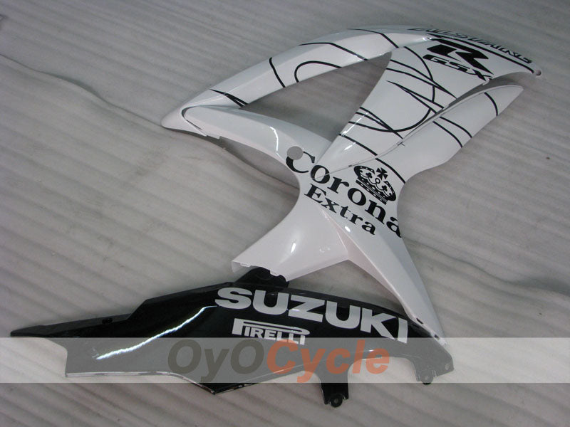 Carenado de inyección para GSX R750 08-10 - Blanco, Negro - Corona #OYO87901385