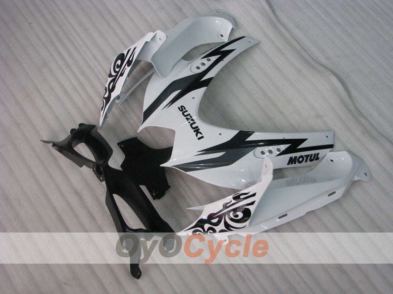 Carenado de inyección para GSX R750 08-10 - Blanco, Negro - Corona #OYO87901385
