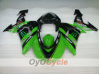 Kit de carenado por inyección para NINJA ZX-10R 06-07 - Verde, Negro - Monster #OYO87901627