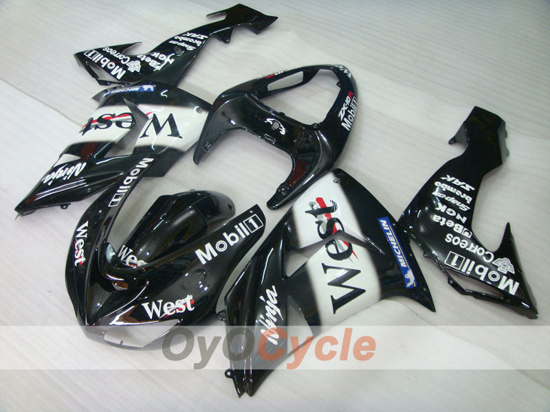 Kit de carenado por inyección para NINJA ZX-10R 06-07 - Blanco, Negro - West #OYO87901631 Imagen secundaria del producto