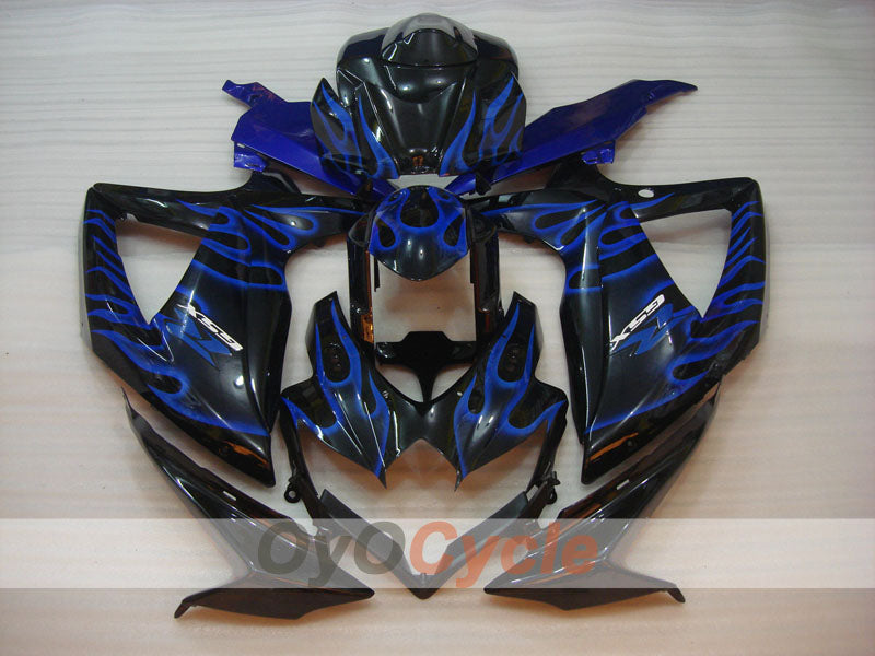 Carenado de inyección para GSX R750 08-10 - Azul, Negro - Llama #OYO87901440 Imagen secundaria del producto