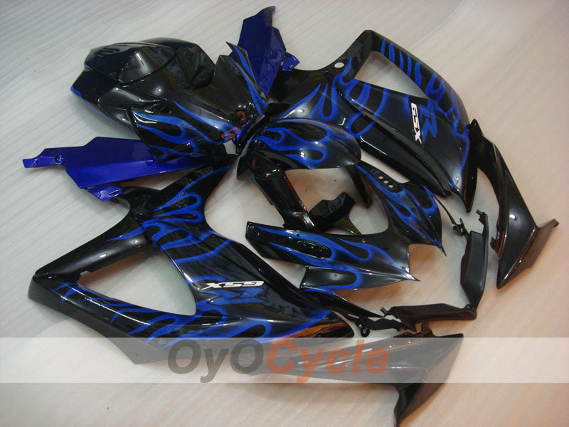 Kit de carenado por inyección para GSX R600 08-10 - Azul, Negro - Llama #OYO87901632 Imagen principal del producto